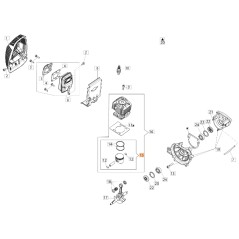 Bürstenmäherwelle Modelle BC22S BC220S ORIGINAL OLEOMAC 58070045R