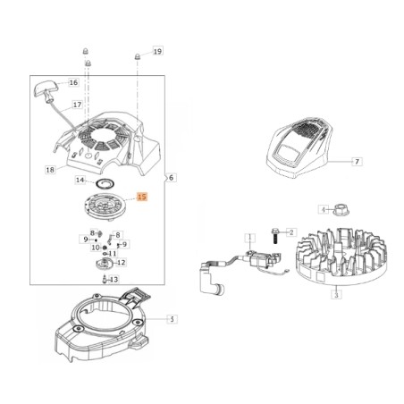 Puleggia rasaerba modelli G44PKCOMFORTPLUS ORIGINALE OLEOMAC L66152075