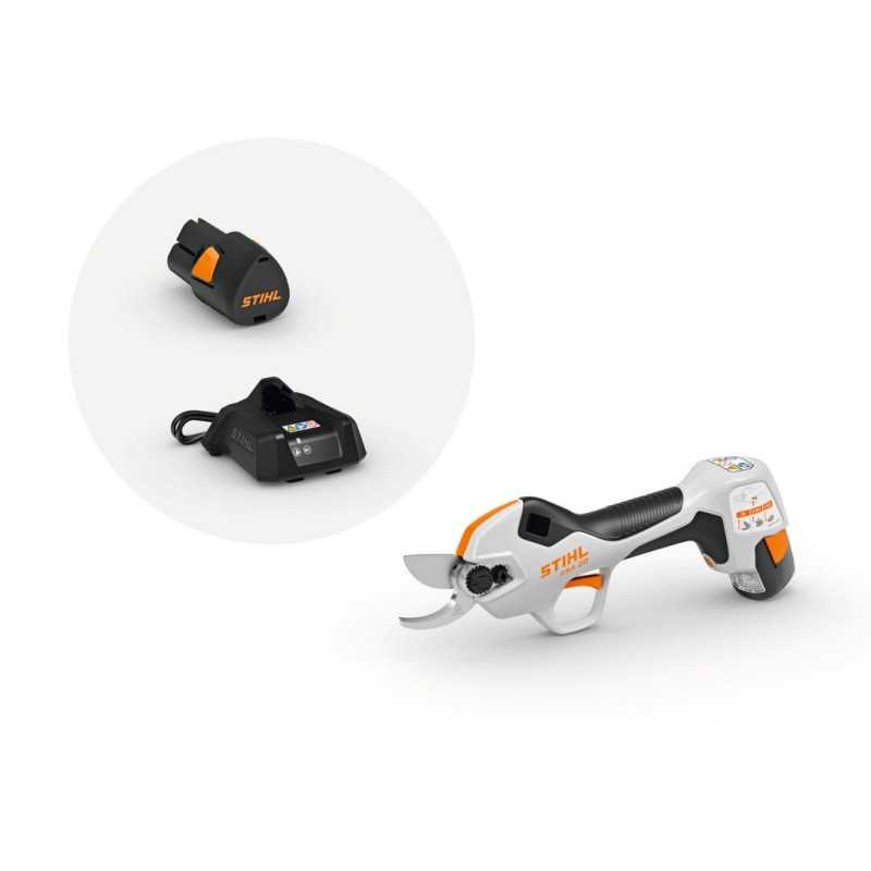 STIHL ASA 20 pruning shears with AS 2 battery and AL 1 charger