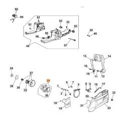 Chainsaw clutch models 999F ORIGINAL OLEOMAC 018600281