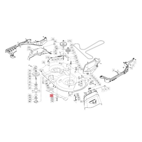 Lame de tracteur de pelouse à éjection latérale ORIGINAL BLUE BIRD 20084867 | Newgardenstore.eu