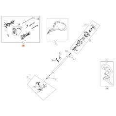 Impugnatura completa ORIGINALE OLEOMAC decesugliatore BCH 310 S BF000054R | Newgardenstore.eu