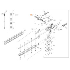 Caja de engranajes completa ORIGINAL OLEOMAC cortadora de setos BCH 250 D BF000095R