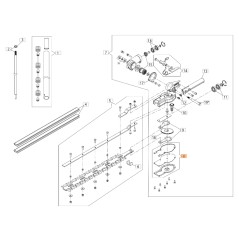 Kit coperchio ORIGINALE OLEOMAC per tagliasiepi BCH 250 D - HH 30 61460094 | Newgardenstore.eu