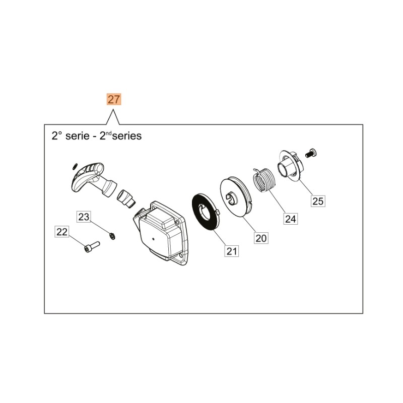 Start Start ORIGINAL OLEOMAC Motorsense und Trimmer 61460116R