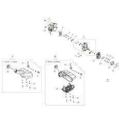 Complete tank ORIGINAL OLEOMAC trimmer BCH 250 pruner 61460081R