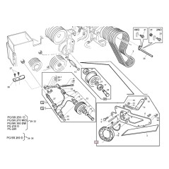 Brake blades to drum ORIGINAL GIANNI FERRARI professional machine 95301330000