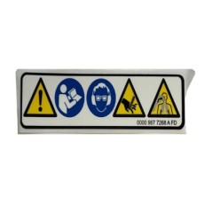 ORIGINAL STIHL danger warning pictogram 00009677268 | Newgardenstore.eu