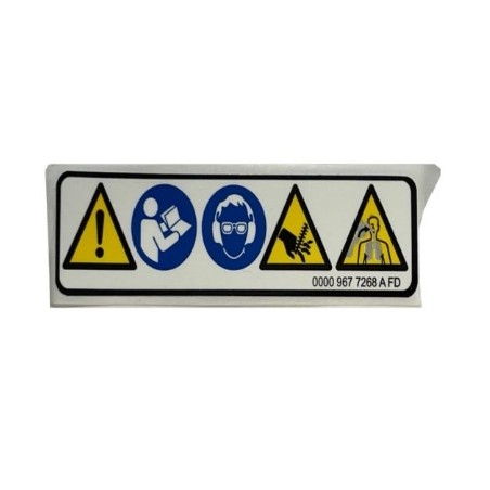 ORIGINAL STIHL danger warning pictogram 00009677268 | Newgardenstore.eu