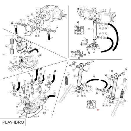 Kit especial juntas GIANNI FERRARI tractor PG-SR 95060211000 | Newgardenstore.eu