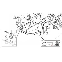 Entretoise pour cabine ORIGINALE GIANNI FERRARI tracteur PG-SR 95187000005 | Newgardenstore.eu