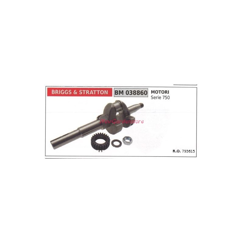 Arbre d'entraînement BRIGGS&STRATTON moteur tondeuse 750 038860