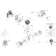 Kit silencieux ORIGINAL OLEOMAC pour unités de moteur BC 300 D 61290075A