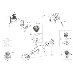 Albero motore ORIGINALE OLEOMAC per unita' motore BC 300 D 61280004R