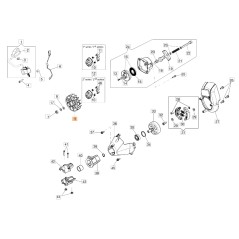 ORIGINAL OLEOMAC Schwungrad für Motoreinheit BC 300 D 61280187R | Newgardenstore.eu