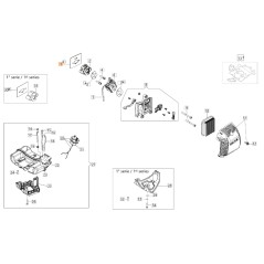 Guarnizione flangia ORIGINALE OLEOMAC per unita' motore BC 300 D 61280337R