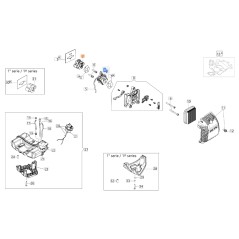 ORIGINAL OLEOMAC Thermischer Flansch für Motoreinheit BC 300 D 61280336R