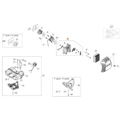 Kit support air filter ORIGINAL OLOEMAC for unit' engine BC 300 D 61280183R | Newgardenstore.eu