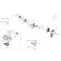 Pied ORIGINAL OLEOMAC pour unité moteur BC 300 D 61170041R | Newgardenstore.eu