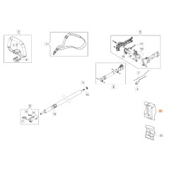 Busta attrezzi trasmissione ORIGINALE OLEOMAC per unita' motore BC300D 61260029R