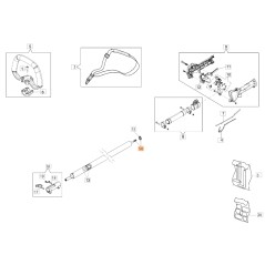 Arbre de transmission De 7 mm ORIGINAL OLEOMAC pour unités' moteur BC300D 61280312