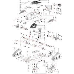 Barre de connexion ORIGINALE BLUEBIRD faucheuse FM 23-53 3020100110180