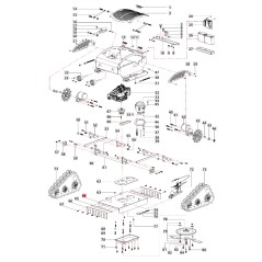 Plat support moteur ORIGNALE BLUEBIRD faucheuse FM 23-53 3020100110130