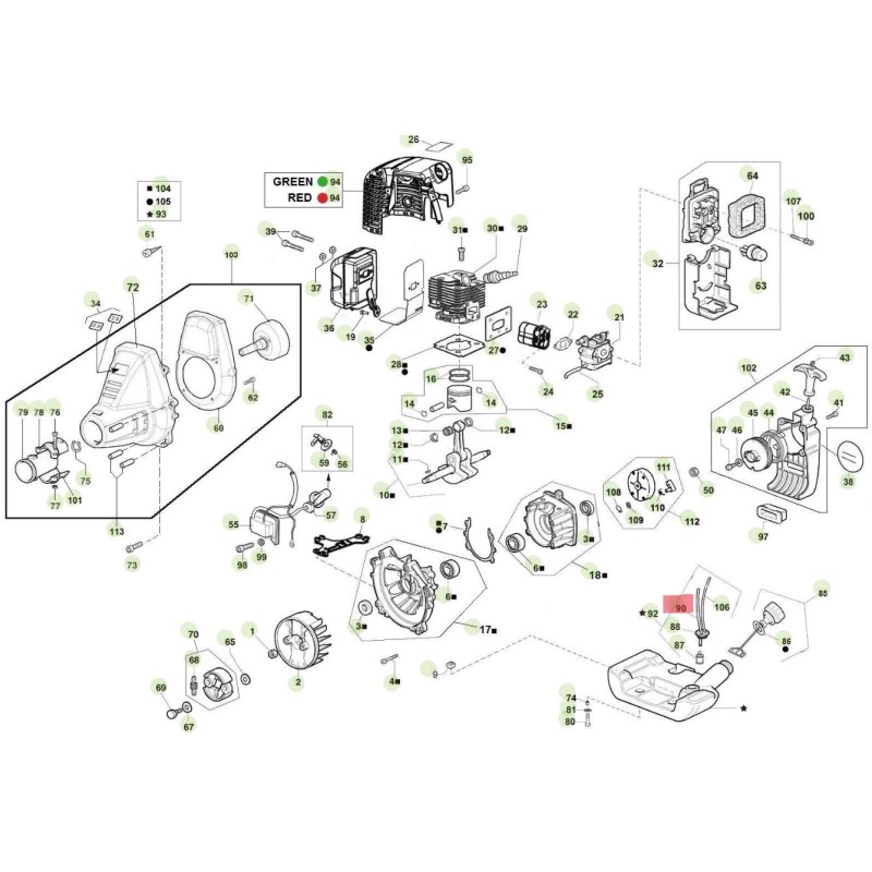 Schlauch Tiefenmischung ORIGINAL ACTIVE Motorsense 2.9 020097