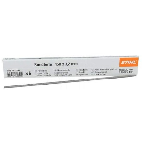 Rundfeile Kettensägekette 3.2X150 ORIGINAL STIHL 56057713206 | Newgardenstore.eu