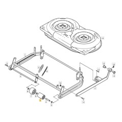 Flat roller lawn tractor models VILLA85M ORIGINAL STIGA 1134-2406-01