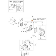 Kit de aspiración ORIGINAL OLEOMAC desbrozadora 746 S - 453BP - 753T 61120025B