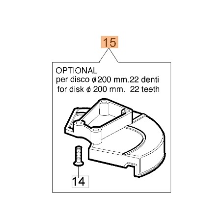 Schrauben und Schutz Von 200 mm ORIGINAL OLEOMAC Schere 746 S 4174280R | Newgardenstore.eu