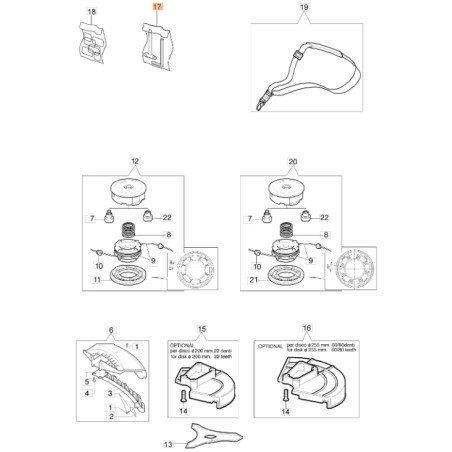 Trousse à outils ORIGINAL OLEOMAC débroussailleuse 746 S - 750 T - 753 S 4191240 | Newgardenstore.eu