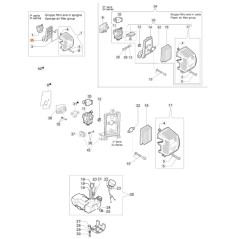 Support filtre à air ORIGINAL OLEOMAC débroussailleuse 746 S - 753 S 61112003