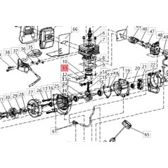 Original BLUBIRD piston pin for PTT engine 261 02020010004