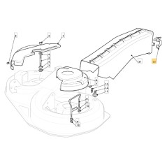 Förderband-Drehpunkthalterung für Rasentraktor ORIGINAL STIGA 325774373/0 | Newgardenstore.eu