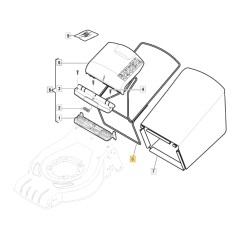 AL446SLi ORIGINAL STIGA modelos cortacésped marco 181006409/1 | Newgardenstore.eu