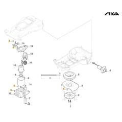 Screw robot lawn mower models A1000 A10000 ORIGINAL STIGA 112728717/0