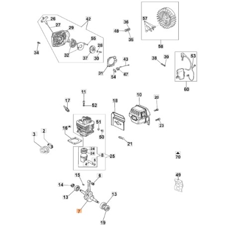 ORIGINAL EMAK GS630 Modelle Kettensäge Antriebswelle 50020003R | Newgardenstore.eu