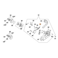 Molla motosega modelli GS630 GS720 ORIGINALE OLEOMAC 099900152AR 099900152A | Newgardenstore.eu