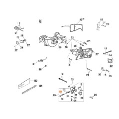 Desatascador ORIGINAL OLEOMAC para motosierras modelos GS630 GS820 097000069B | Newgardenstore.eu