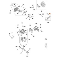 ORIGINAL OLEOMAC GS630 Kettensägenanschlagkabel 50020073R 50020062R | Newgardenstore.eu