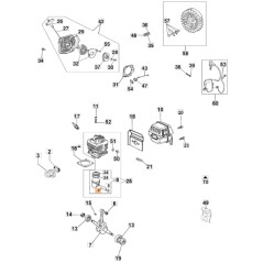 ORIGINAL OLEOMAC 50010031R ORIGINAL Kettensägenstecker GS630 Modelle 50010031 | Newgardenstore.eu