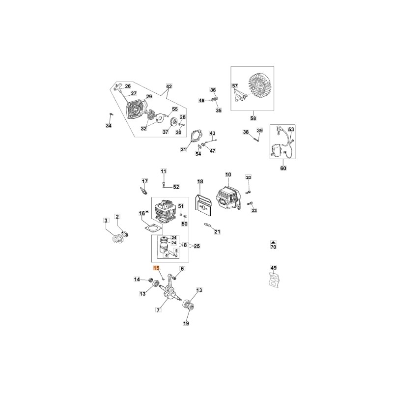 Chainsaw Tab Models 956 GS630 ORIGINAL OLEOMAC 094500028R