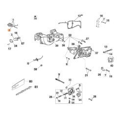 Anillo motosierra modelos 947 GS630 ORIGINAL OLEOMAC 099900090R 099900090 | Newgardenstore.eu