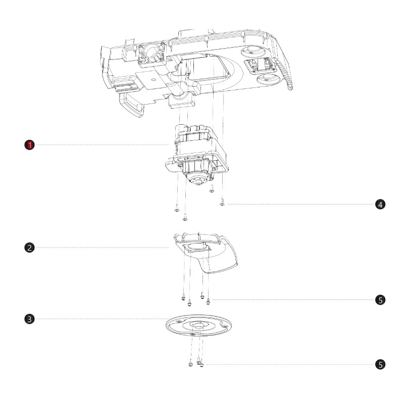 Módulo de corte para robot cortacésped SEGWAY NAVIMOW I108E AB12.02.00.0105