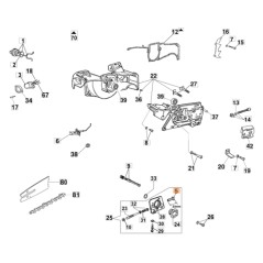 Tubo motosega modelli 956 GS630 ORIGINALE OLEOMAC 50010163R 50010163