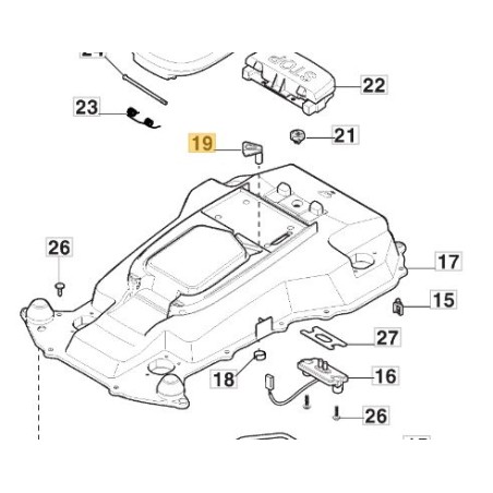 Safety key ORIGINAL STIGA robot mower A1500 A3000 A5000 381100700/0 | Newgardenstore.eu