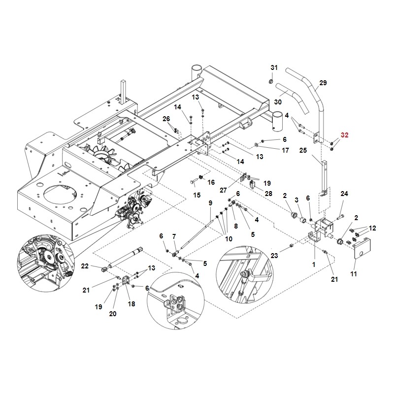 Rasentraktor Mutter Modelle SRZ151 ORIGINAL GIANNI FERRARI 93900109001