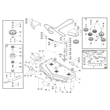 Courroie de transmission plate ORIGINAL GIANNI FERRARI 93400000001 | Newgardenstore.eu